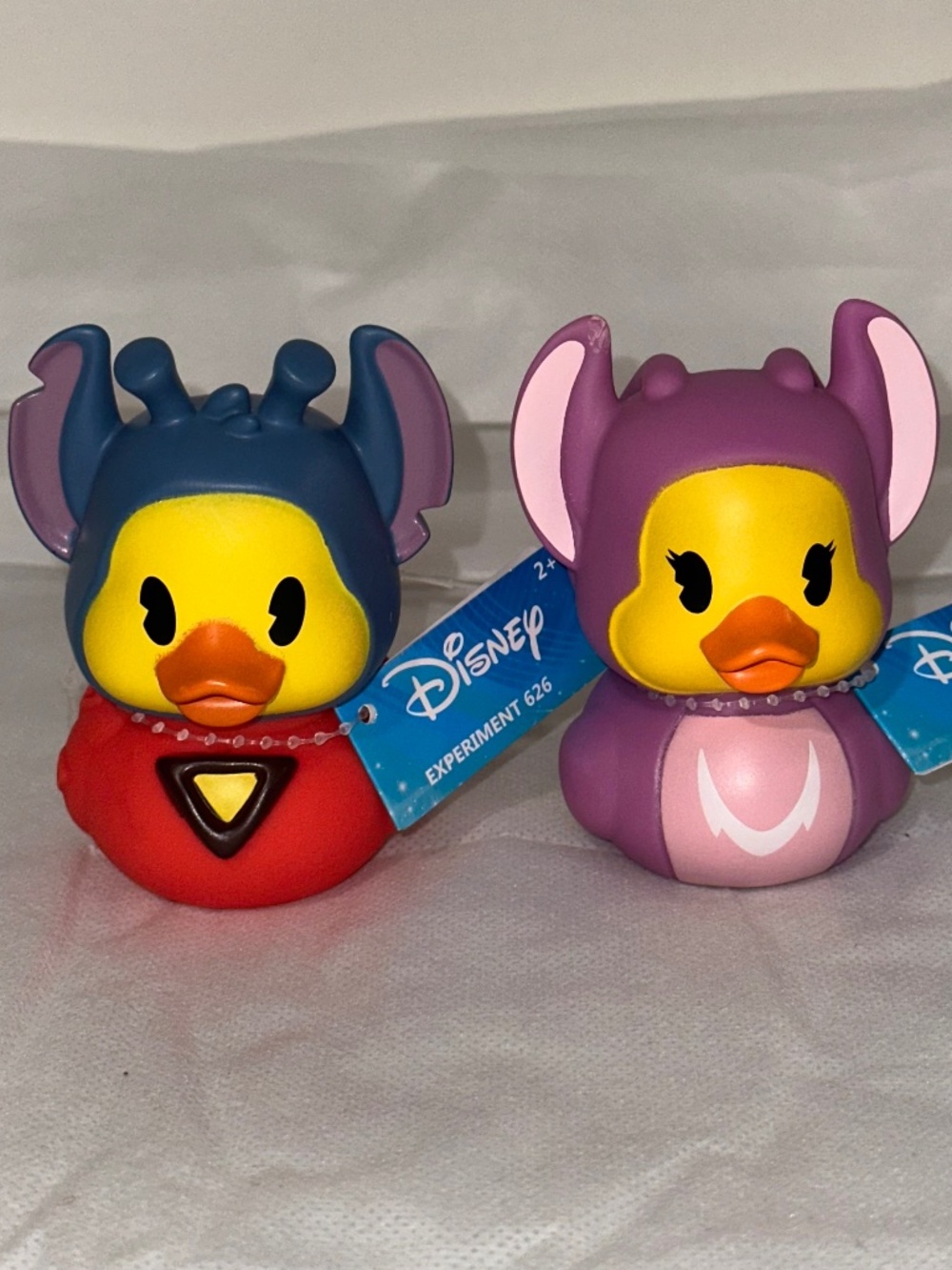 Disney Lilo Stitch EXPERIMENT 626 & ANGEL Rubber Ducks Duckies Jeep Ducking NEW